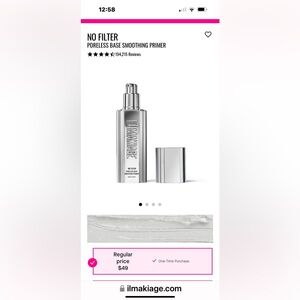 BNIB!! IL MAKIAGE - No Filter Poreless Base Smoothing Primer. NEVER USED.
